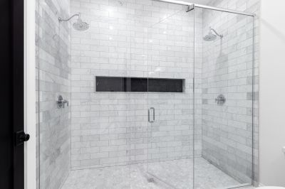 Modern Walk-in Shower with Glass Enclosure