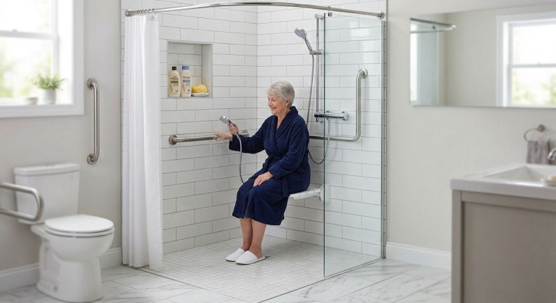 Senior Shower Installation